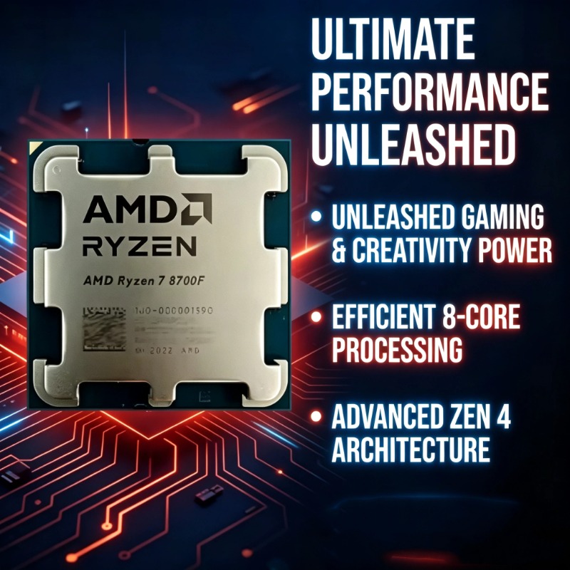AMD Ryzen 7 8700F AM5 Oyun İşl - Esports Gaming Pc Build incelemesi ve fiyatı